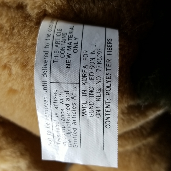 Vintage Gund 5768 Eager The Beaver Plush Stuffed Animal 8" VG+ 1985 - Picture 6 of 7